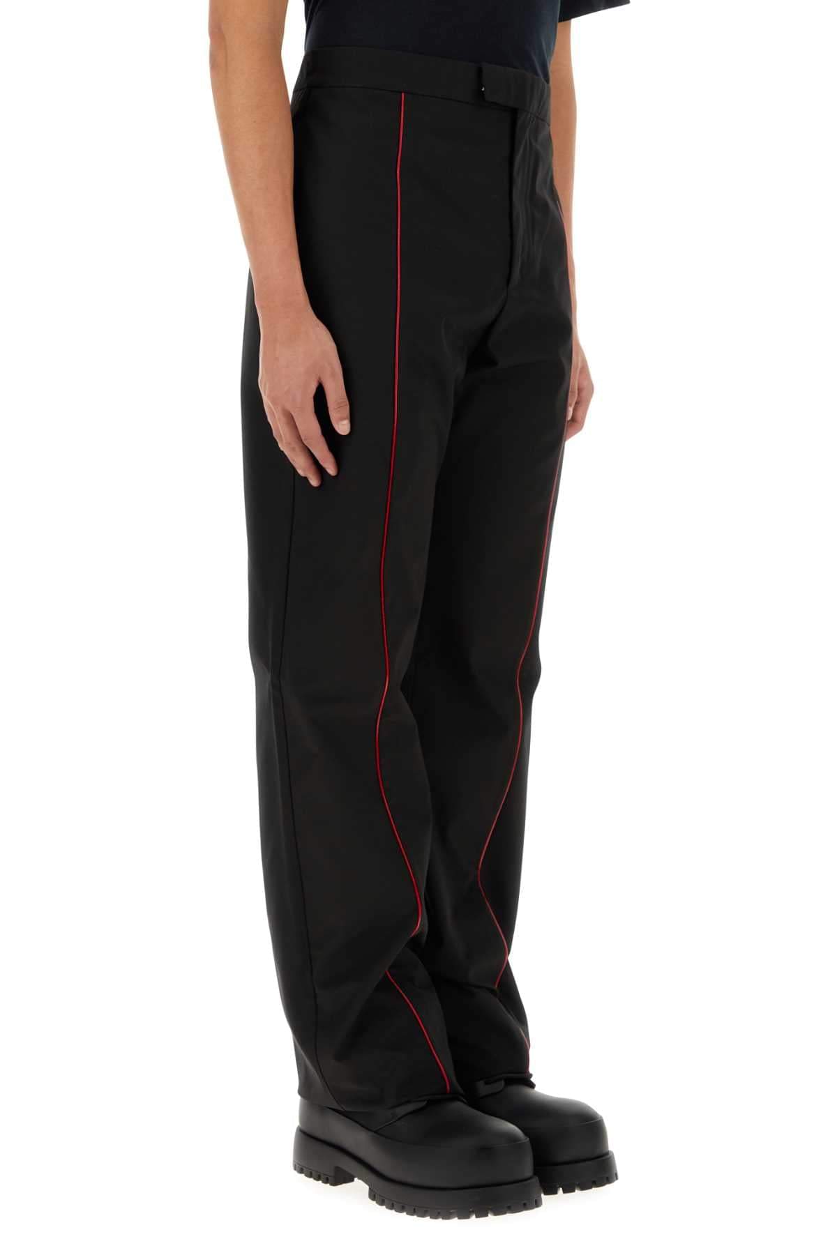 Salvatore Ferragamo Men Black Polyester Blend Pant DestGlow