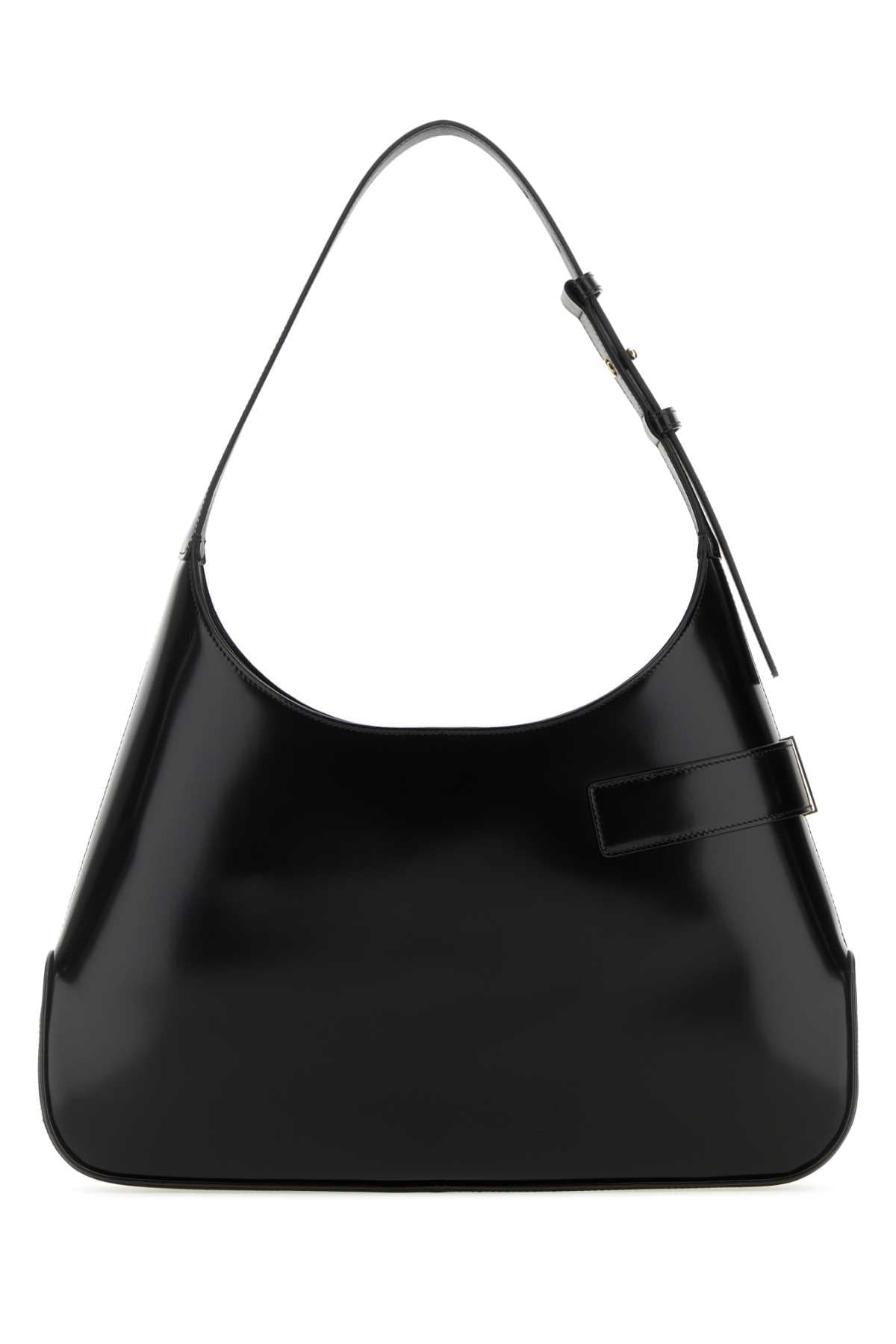 Salvatore Ferragamo Women Black Leather Large Arch Shoulder Bag DestGlow
