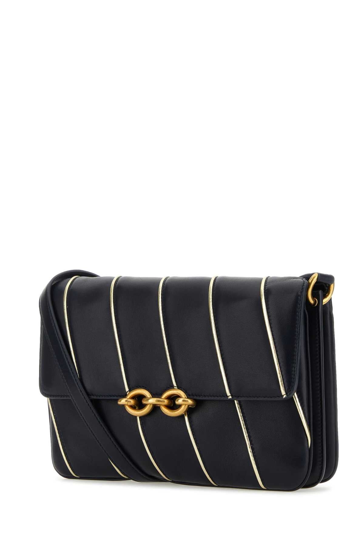 Saint Laurent Women Two-Tone Leather Le Maillon Shoulder Bag DestGlow