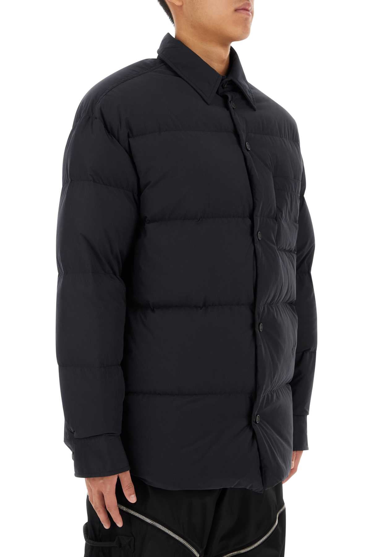 Off White Men Black Polyester Down Jacket DestGlow