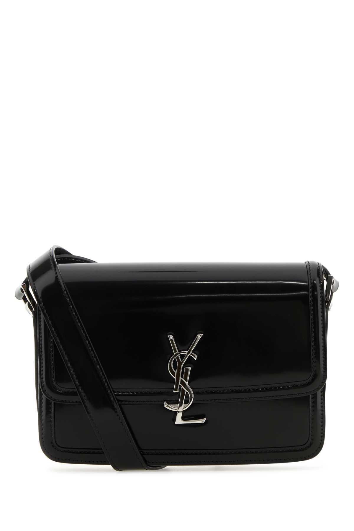 Saint Laurent Men Black Leather Solferino Medium Crossbody Bag DestGlow
