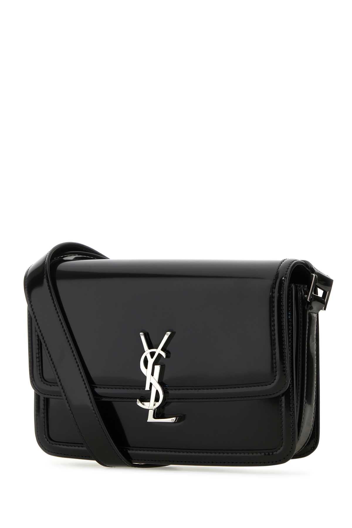 Saint Laurent Men Black Leather Solferino Medium Crossbody Bag DestGlow
