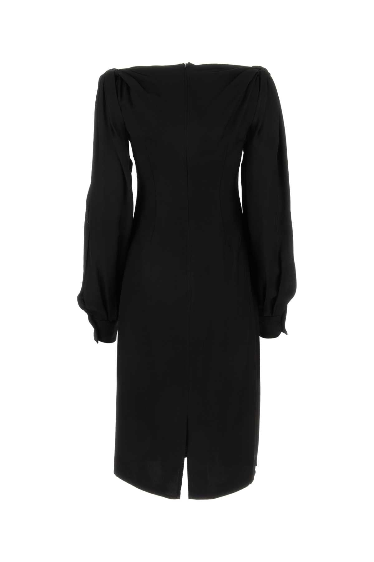 Bottega veneta women black viscose dress DestGlow