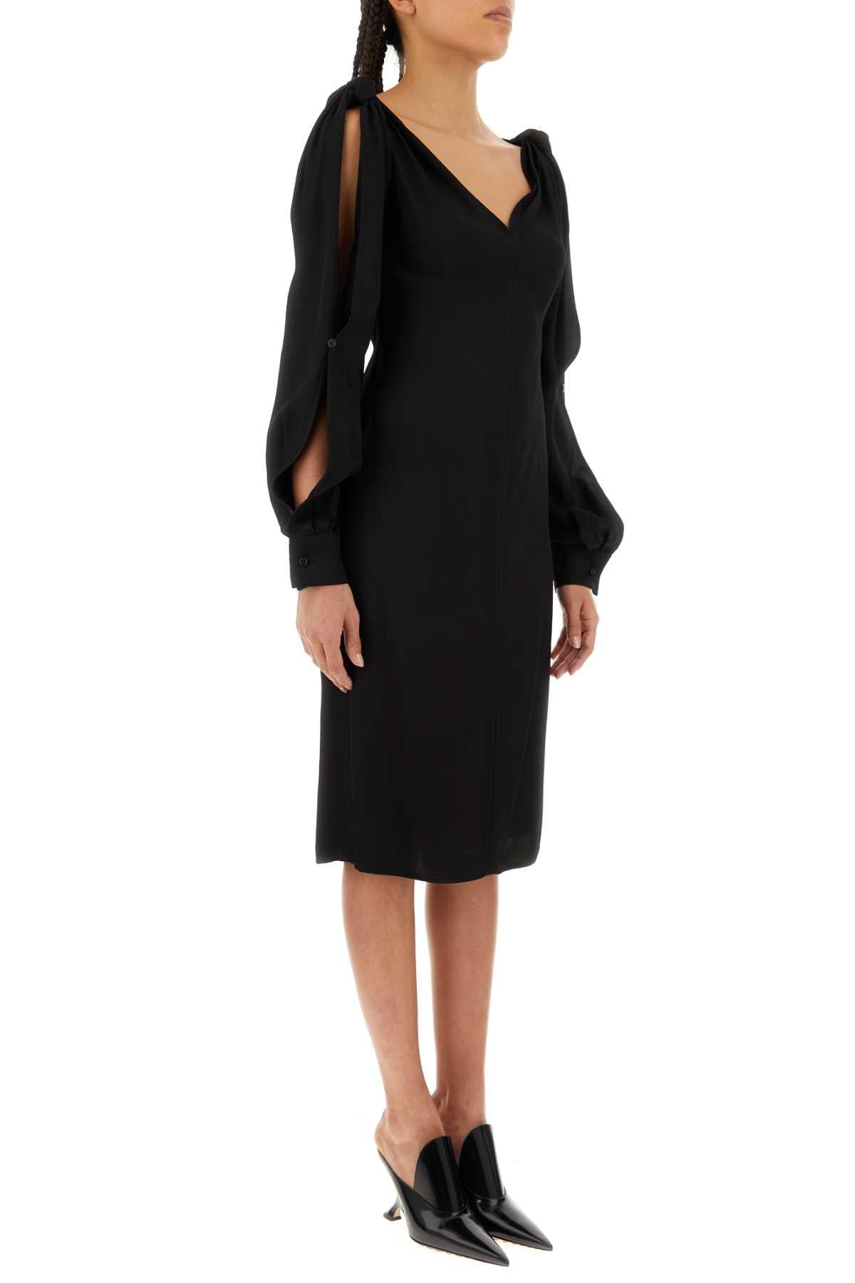 Bottega veneta women black viscose dress DestGlow