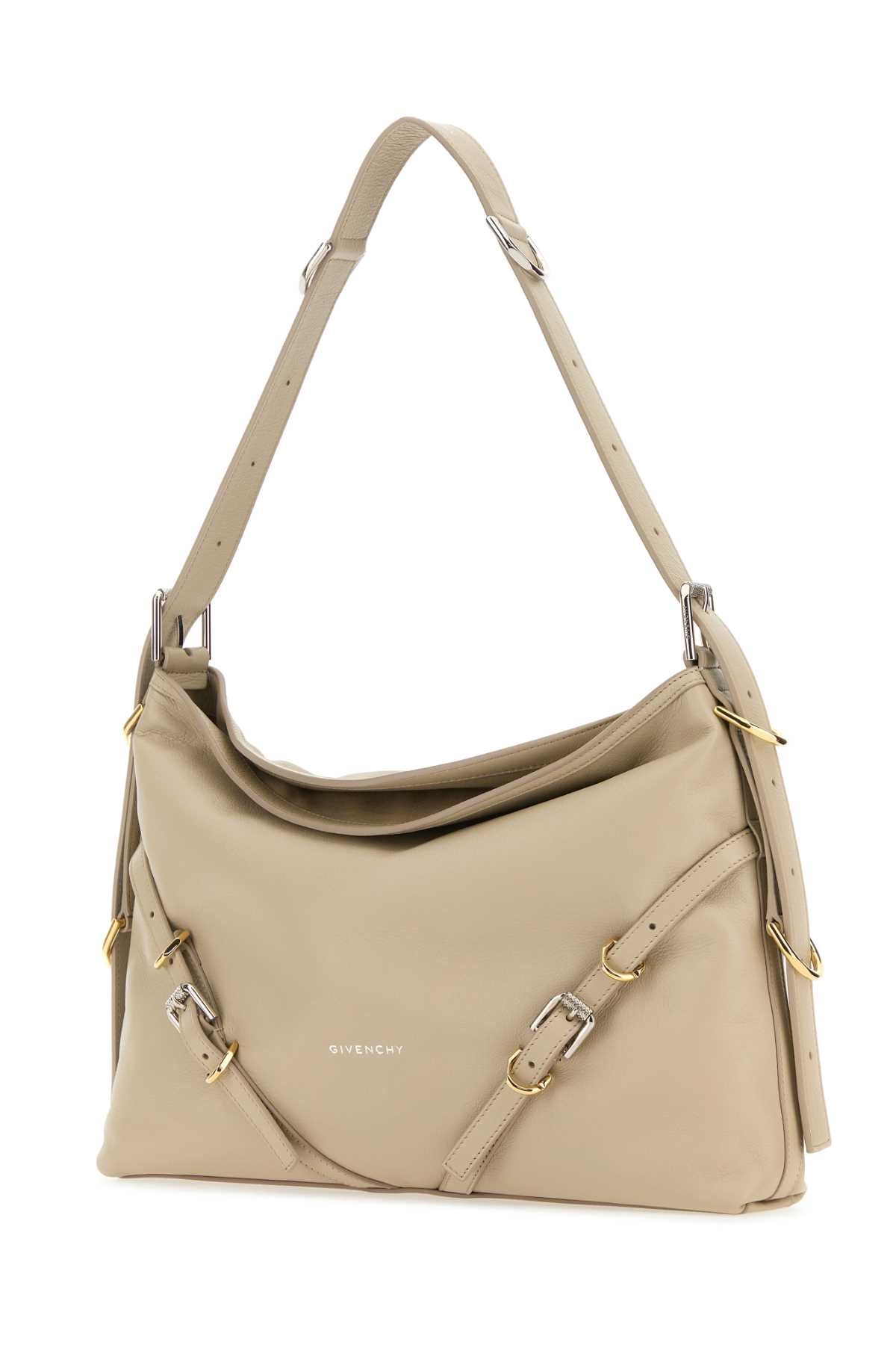 Givenchy Women Sand Leather Medium Voyou Shoulder Bag DestGlow