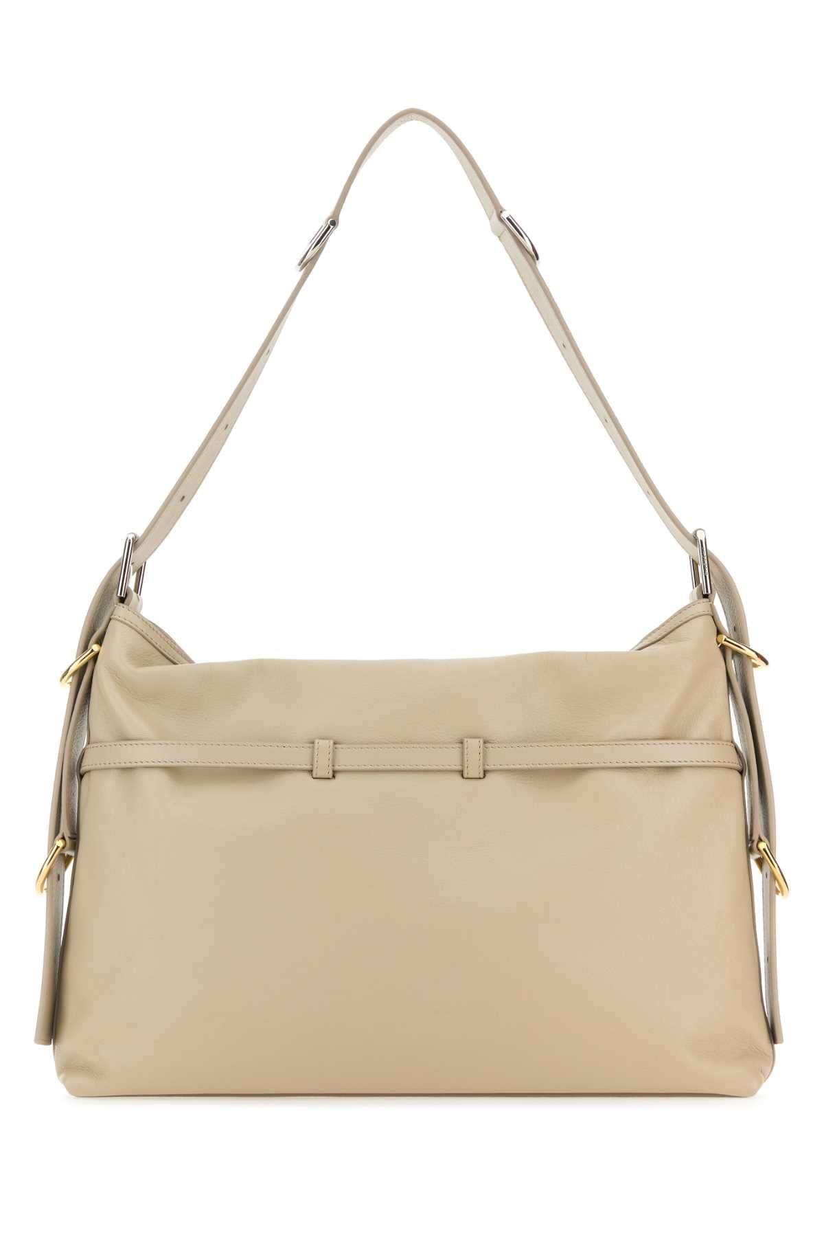 Givenchy Women Sand Leather Medium Voyou Shoulder Bag DestGlow