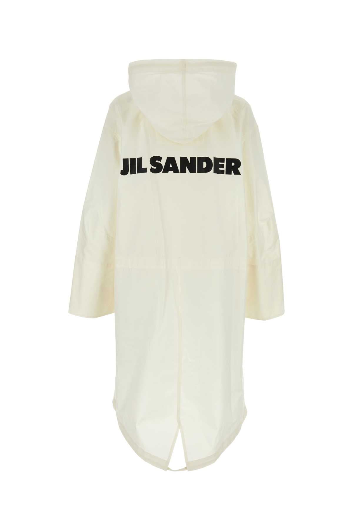 Jil Sander Women Ivory Cotton Parka DestGlow