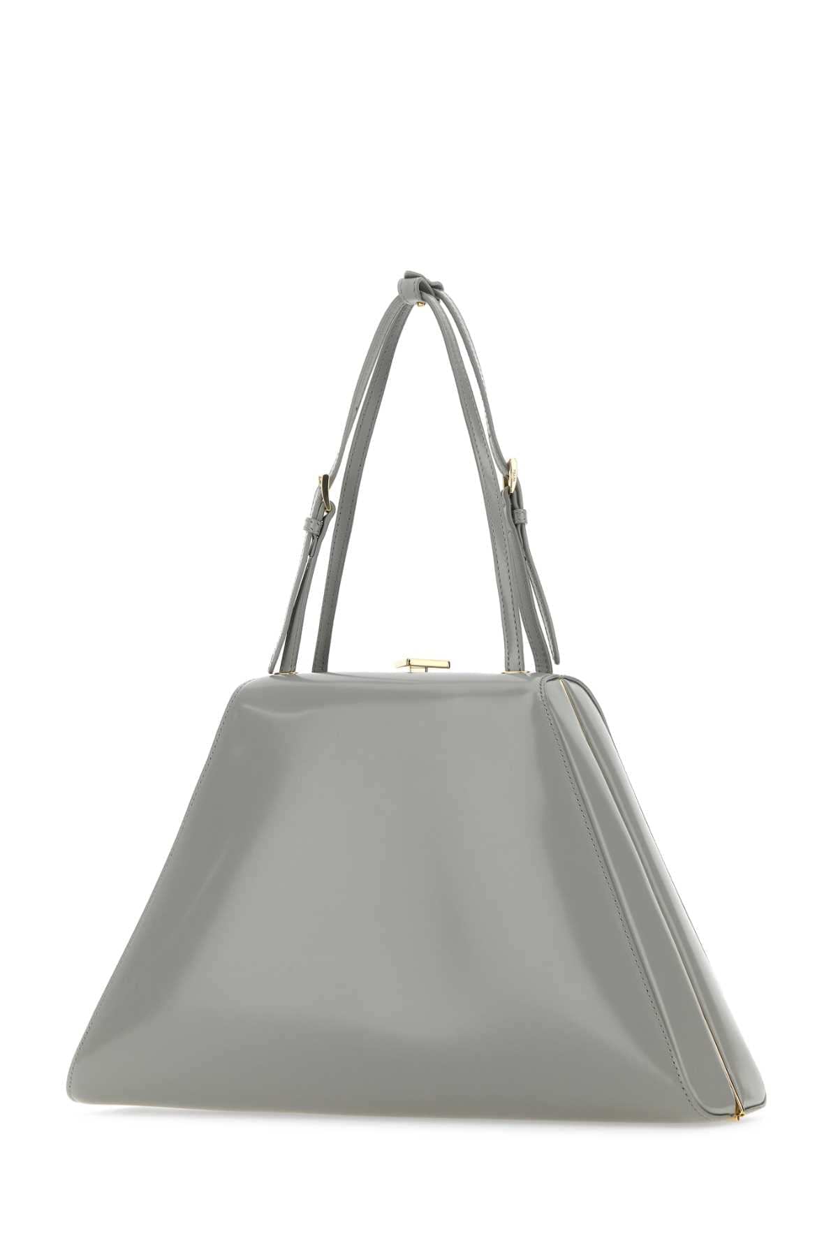 Prada Women Light Grey Leather Handbag DestGlow
