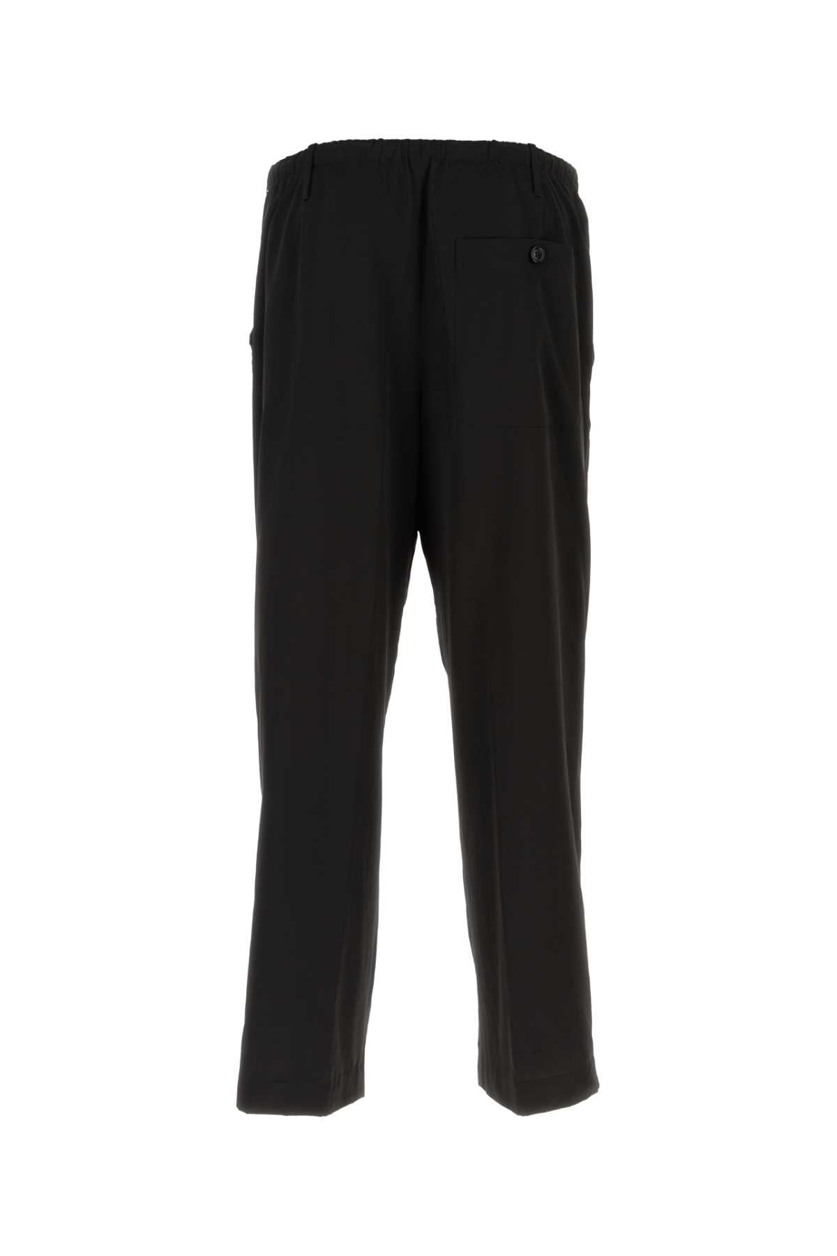 Dries Van Noten Men Black Viscose Blend Pant DestGlow