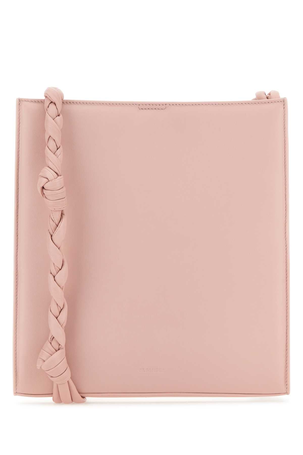 Jil Sander Women Pink Leather Tangle Shoulder Bag DestGlow