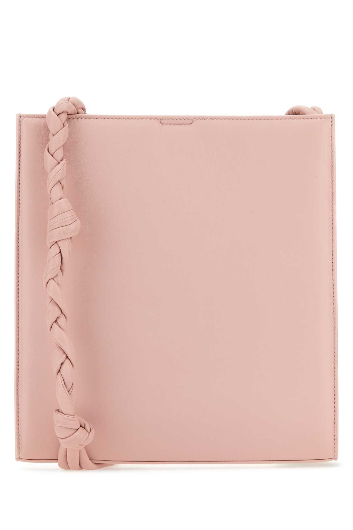 Jil Sander Women Pink Leather Tangle Shoulder Bag DestGlow
