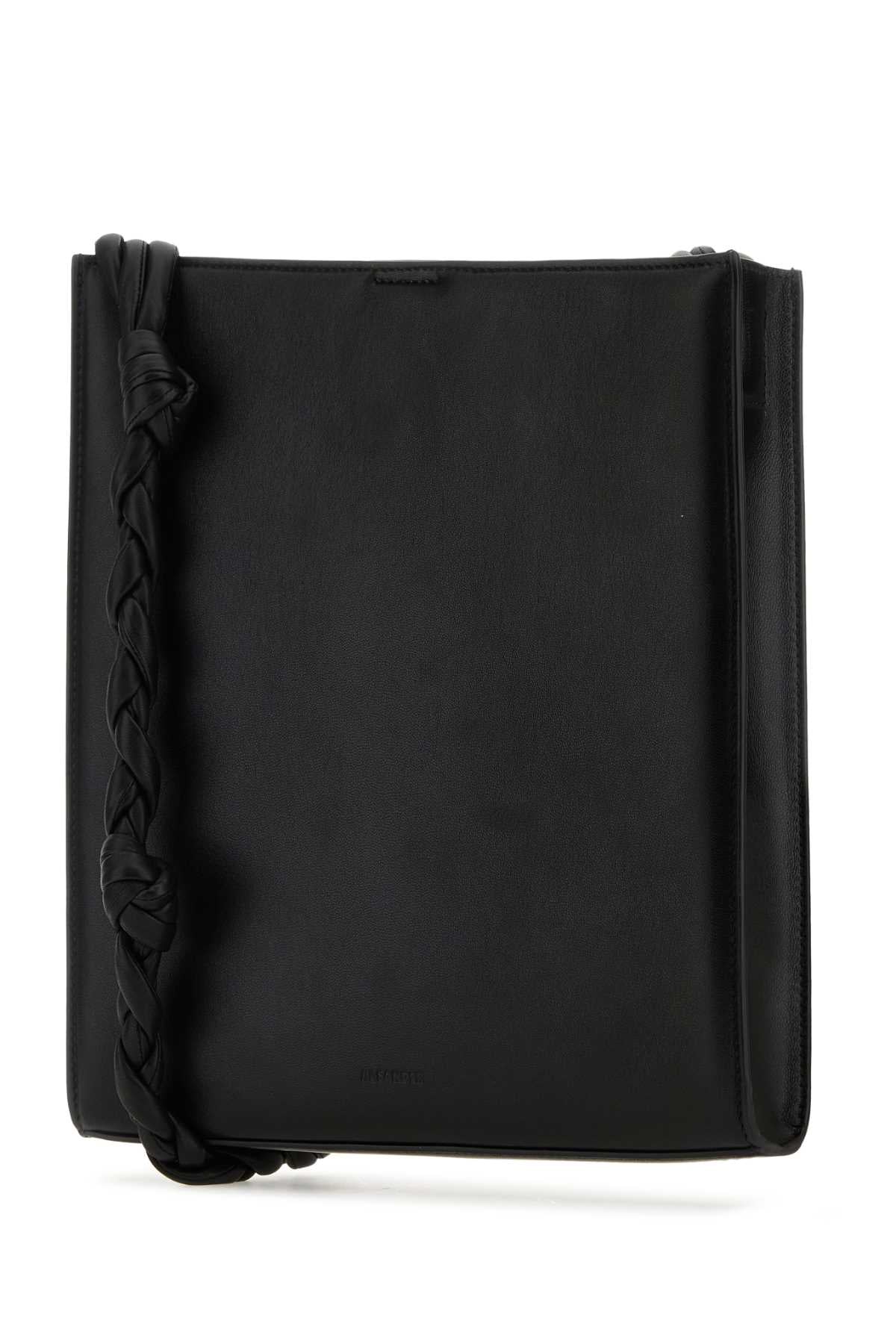 Jil Sander Women Black Leather Medium Tangle Shoulder Bag DestGlow