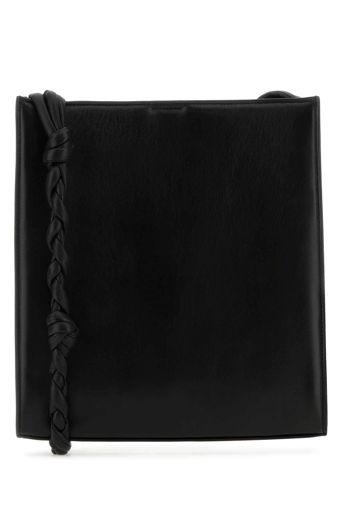 Jil Sander Women Black Leather Medium Tangle Shoulder Bag DestGlow