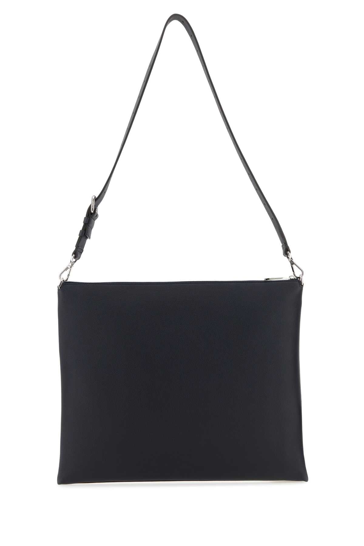 Fendi Men Midnight Blue Leather Fendi After Fendi Roma Shoulder Bag DestGlow