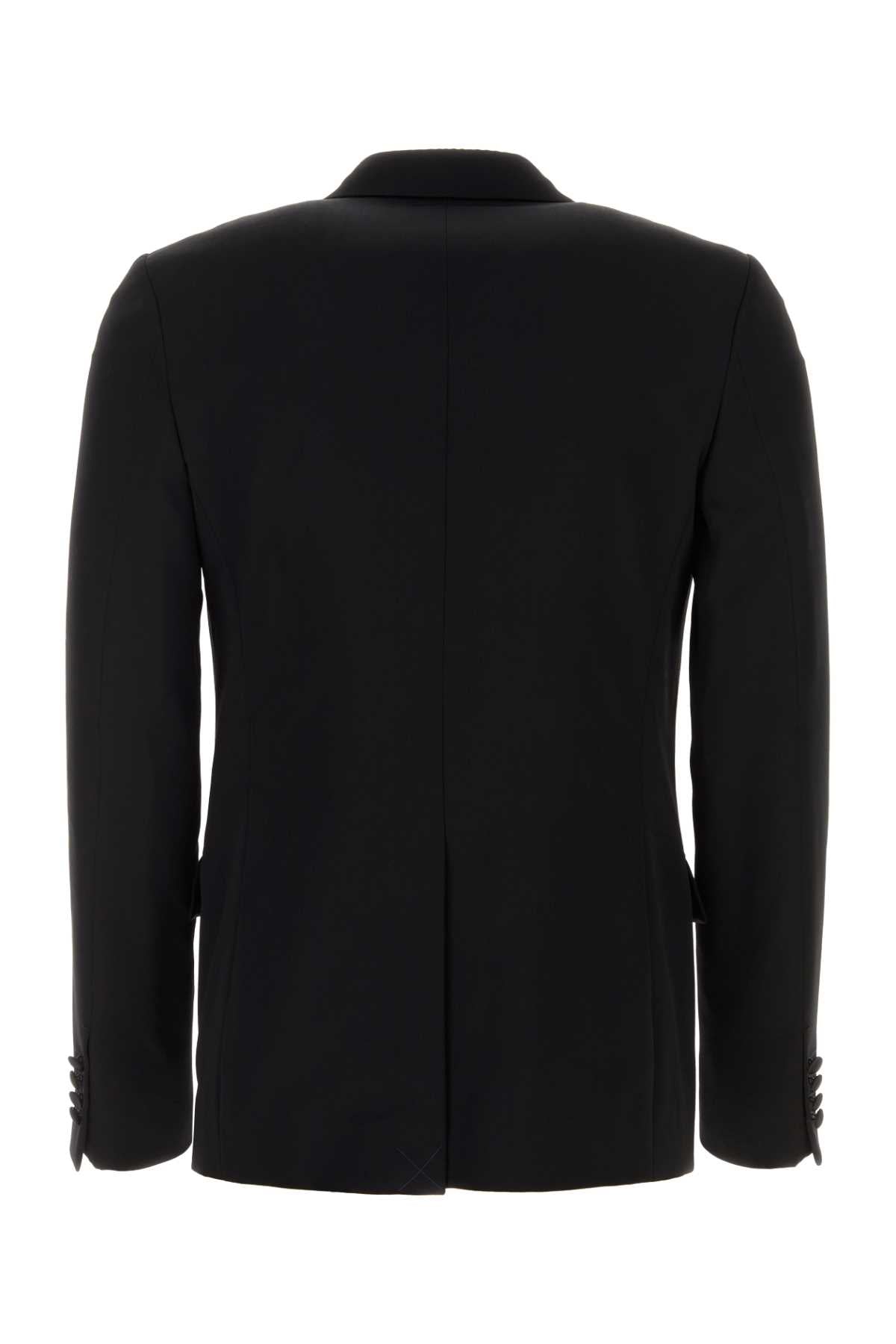 Lanvin Men Black Wool Blazer DestGlow