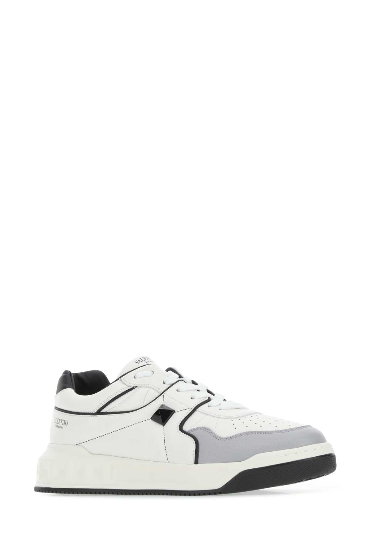 Valentino Garavani Men Multicolor Nappa Leather One Stud Sneakers by Luosophy