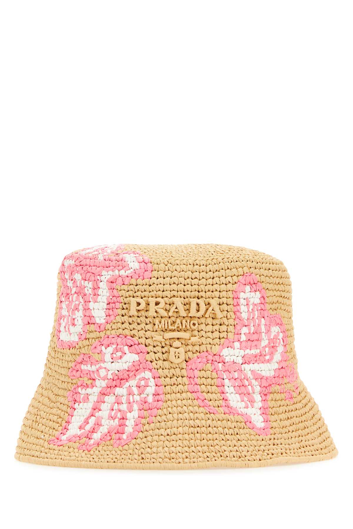 Prada Women Raffia Bucket Hat by Luosophy