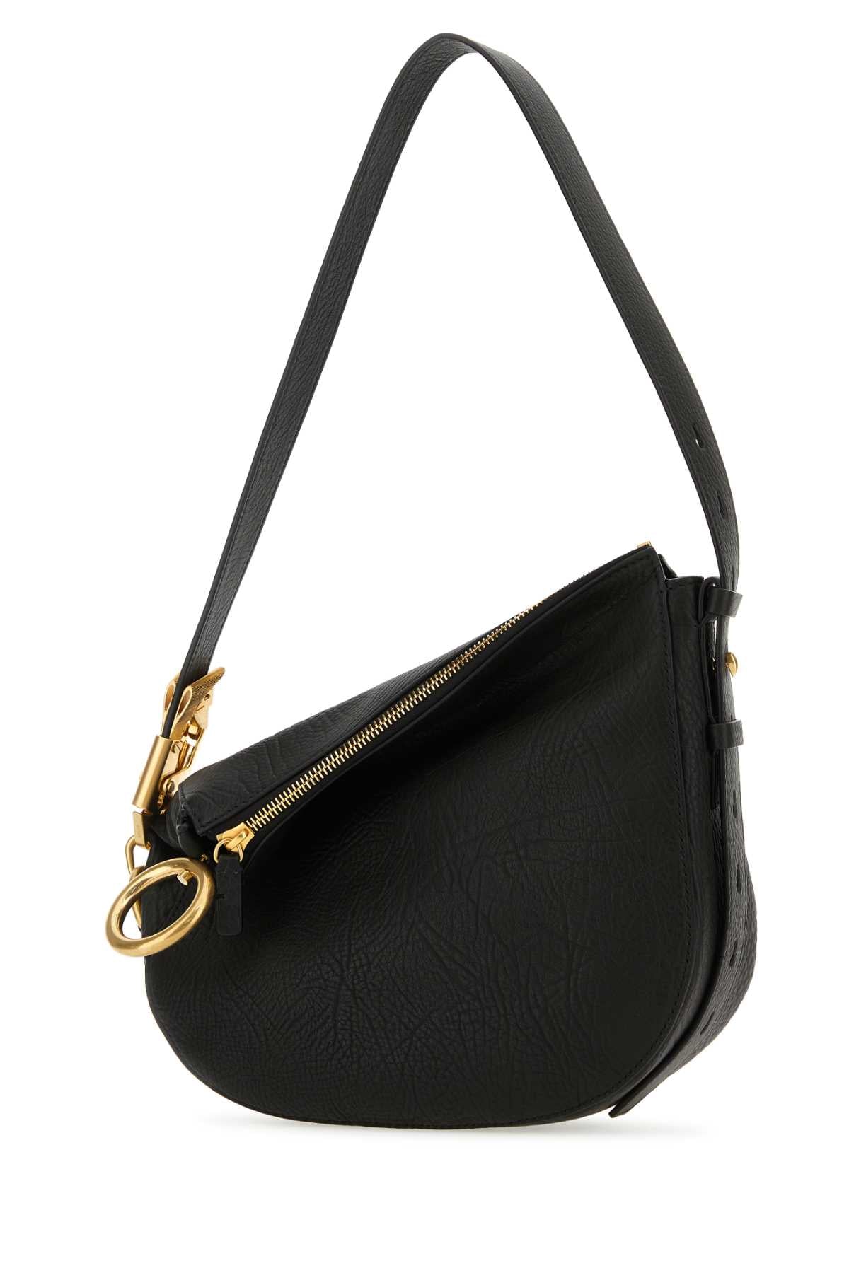 Burberry Women Black Leather Knight Small Shoulder Bag by Luosophy