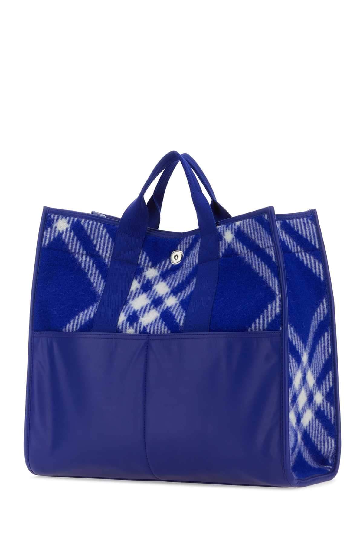 Burberry Men Embroidered Fabric Knight Shopping Bag DestGlow
