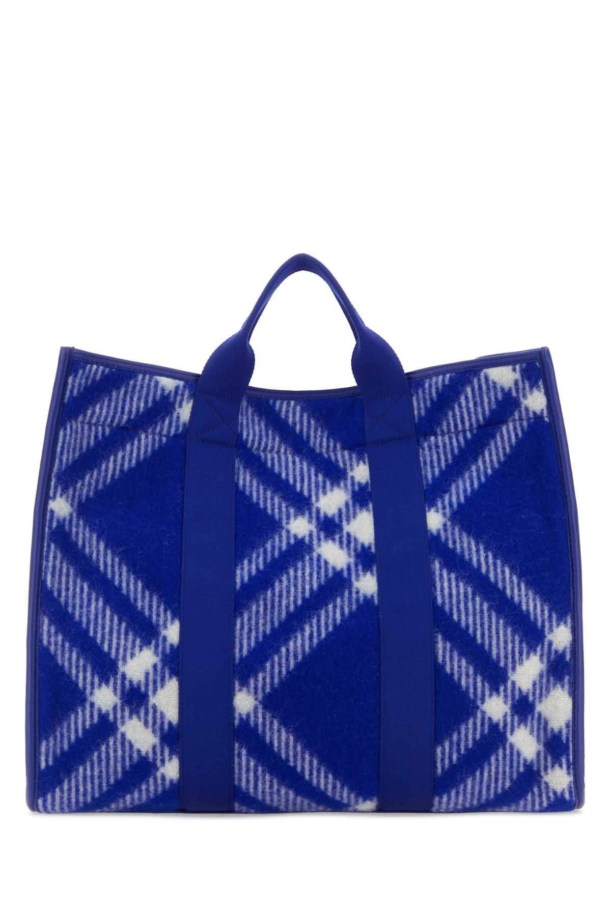 Burberry Men Embroidered Fabric Knight Shopping Bag DestGlow