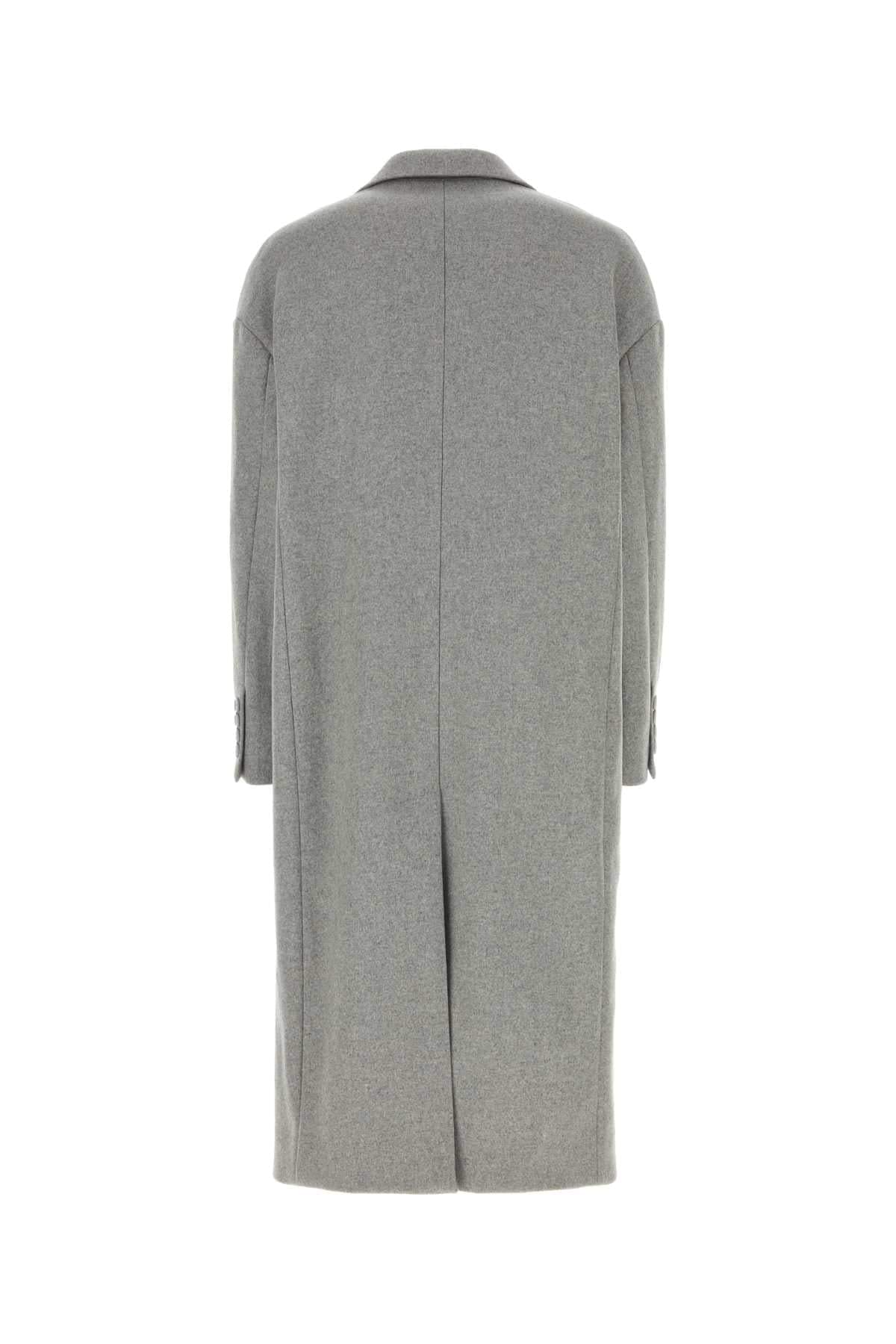 Dolce & Gabbana Men Grey Wool Blend Coat DestGlow