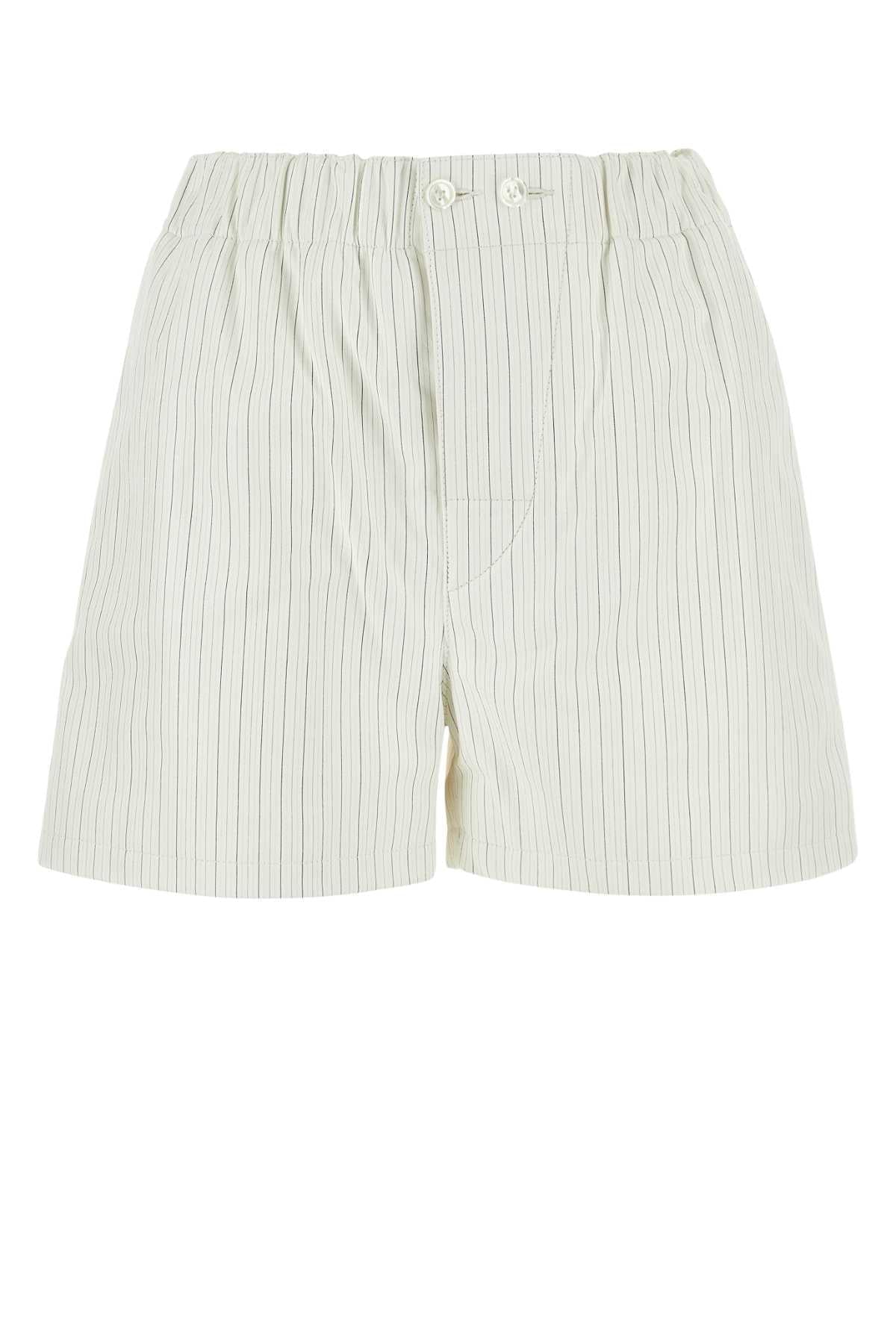 Bottega Veneta Women Printed Leather Shorts DestGlow