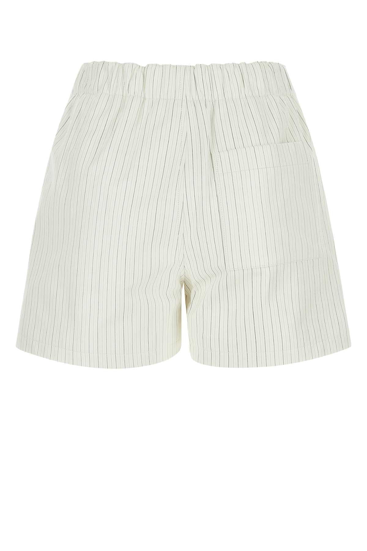 Bottega Veneta Women Printed Leather Shorts DestGlow