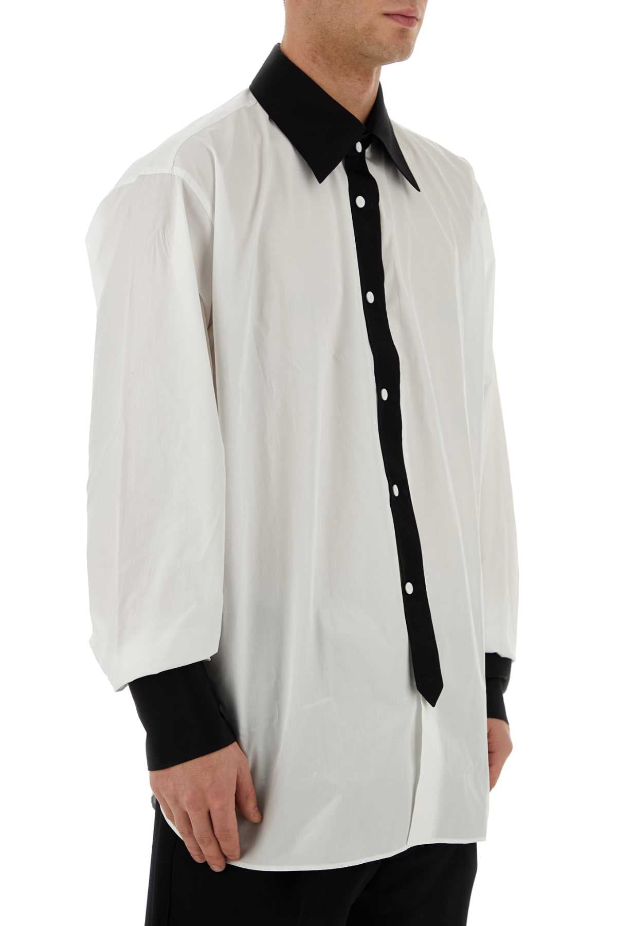 Prada Men White Poplin Oversize Shirt DestGlow