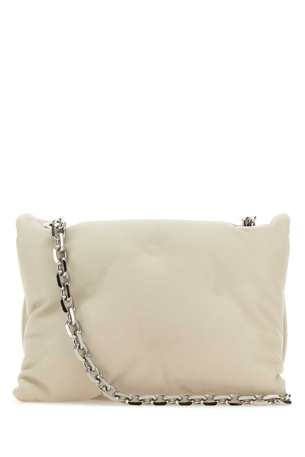 Maison Margiela Women Chalk Nappa Leather Small Glam Slam Flap Crossbody Bag by Luosophy