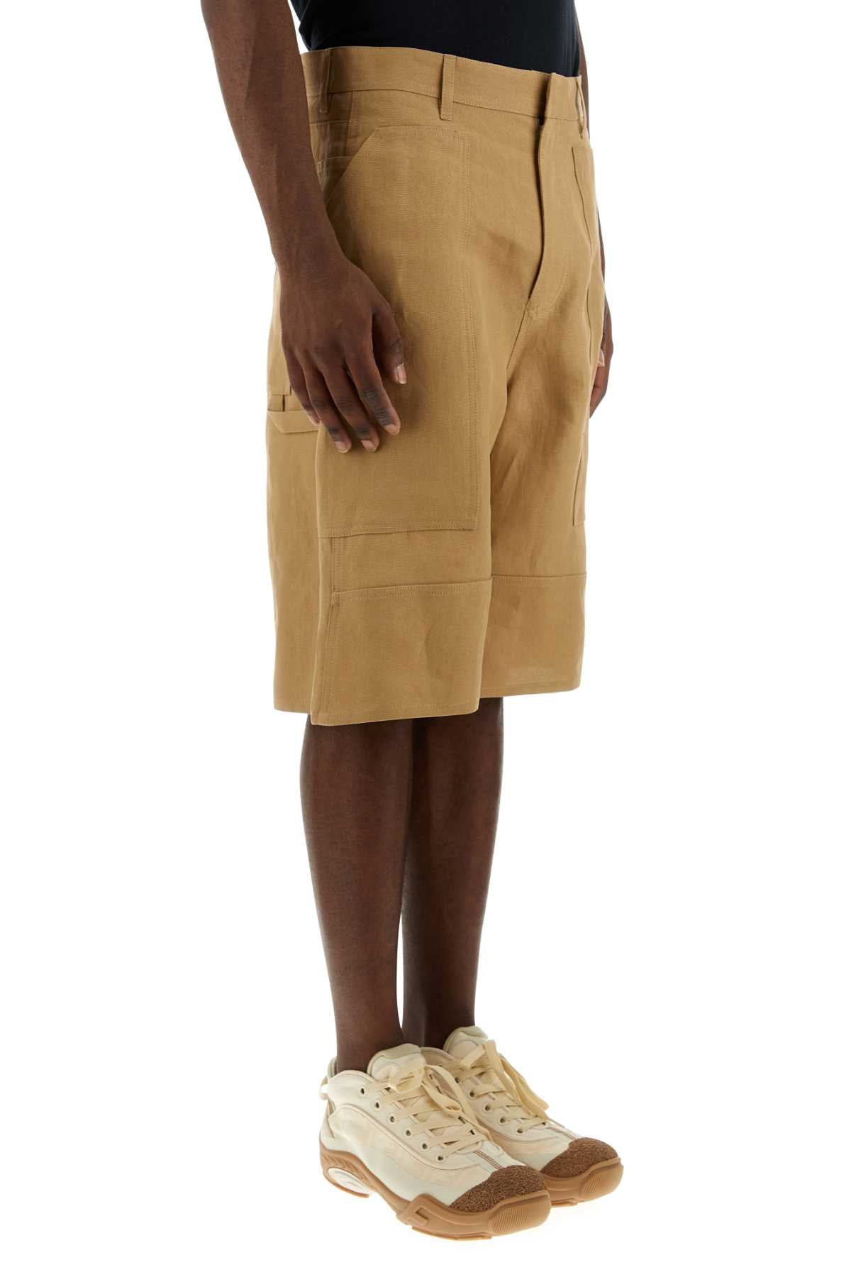 Fendi Men Camel Paper Bermuda Shorts DestGlow