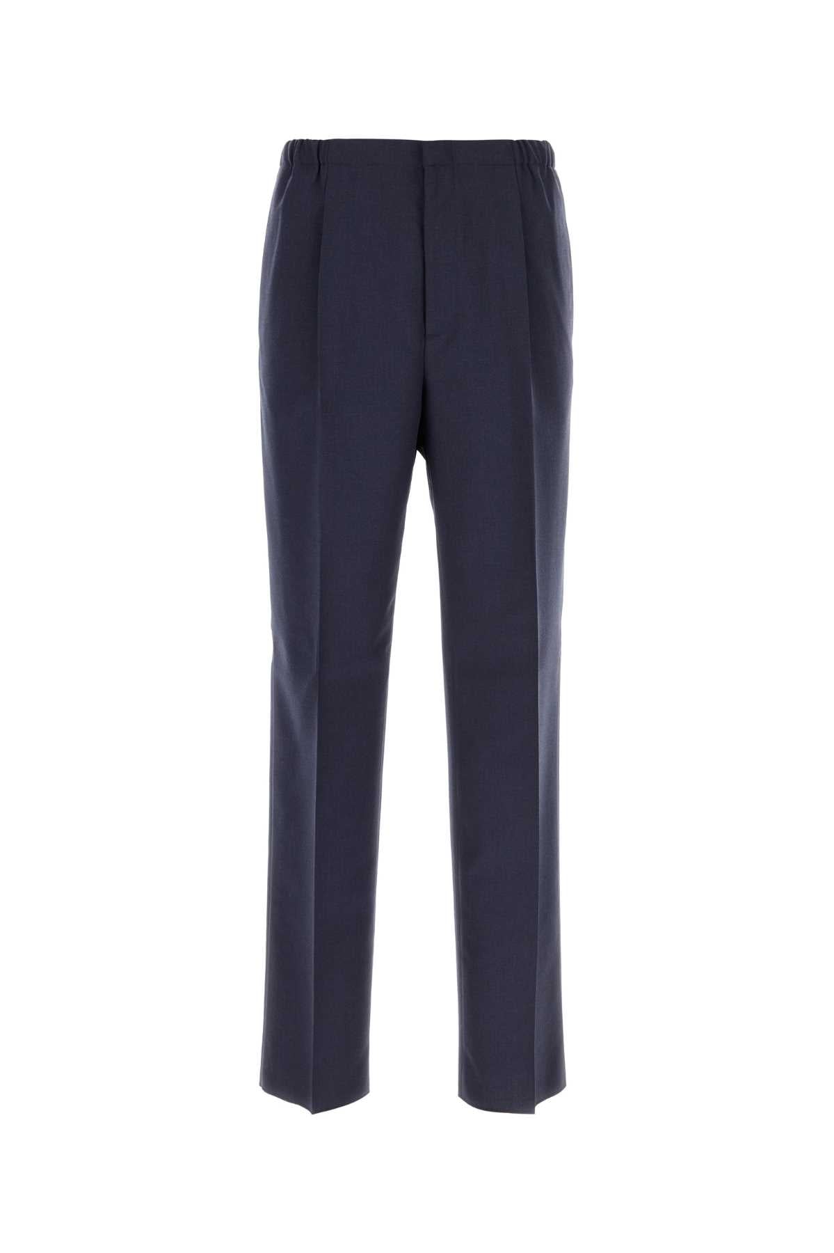 Fendi Men Blue Wool Pant by Luosophy