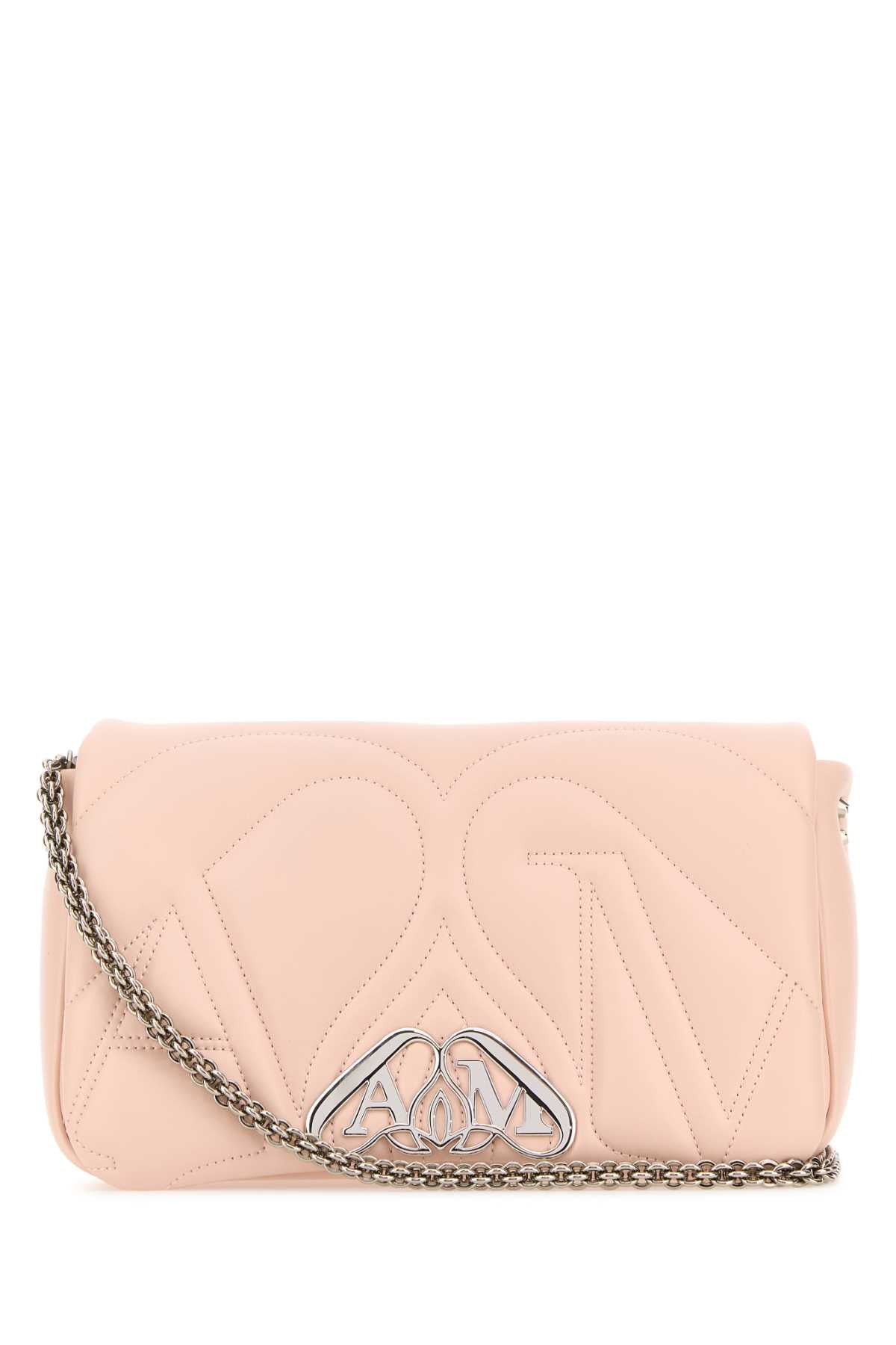 Alexander Mcqueen Women Pink Leather Small Seal Shoulder Bag DestGlow