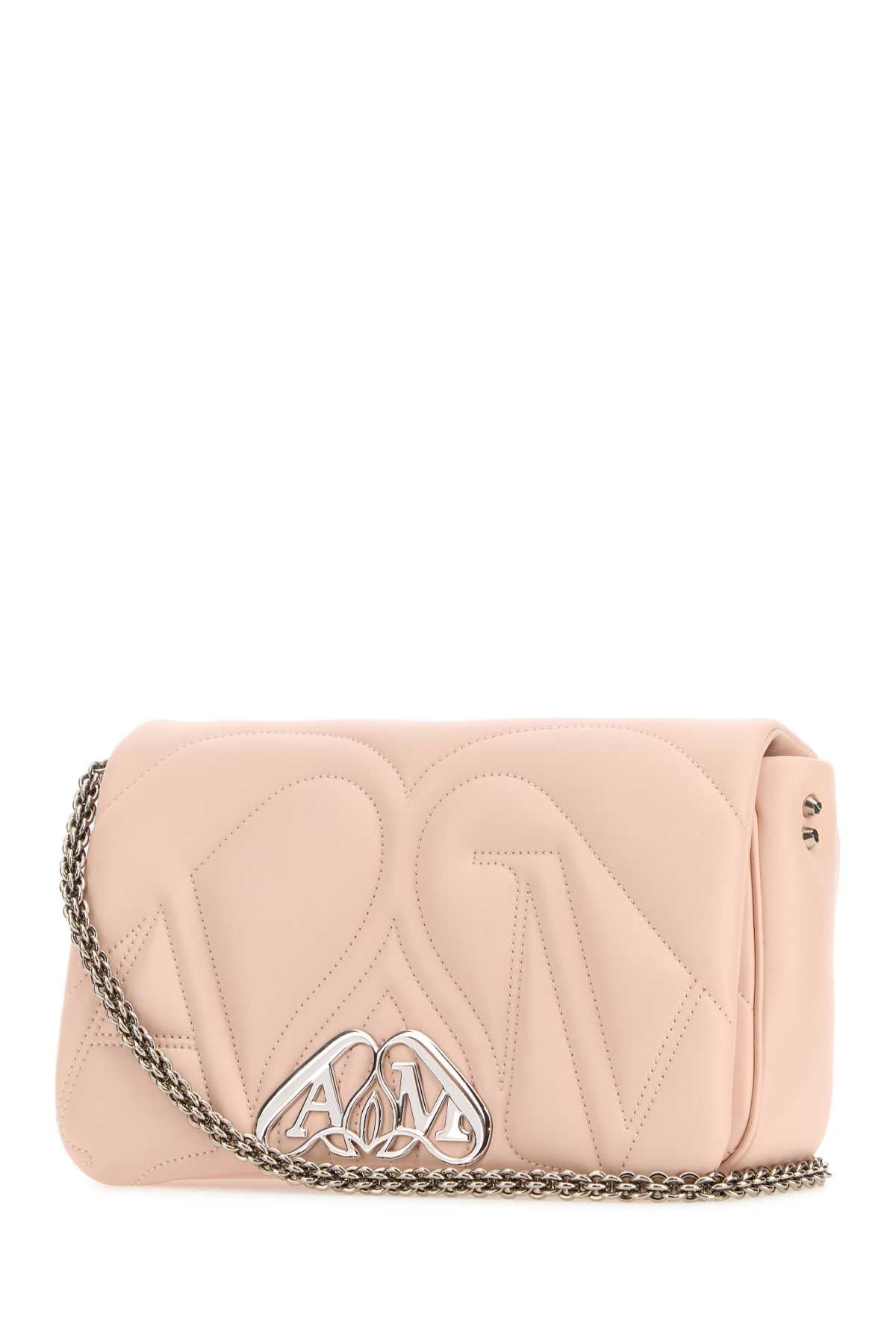 Alexander Mcqueen Women Pink Leather Small Seal Shoulder Bag DestGlow