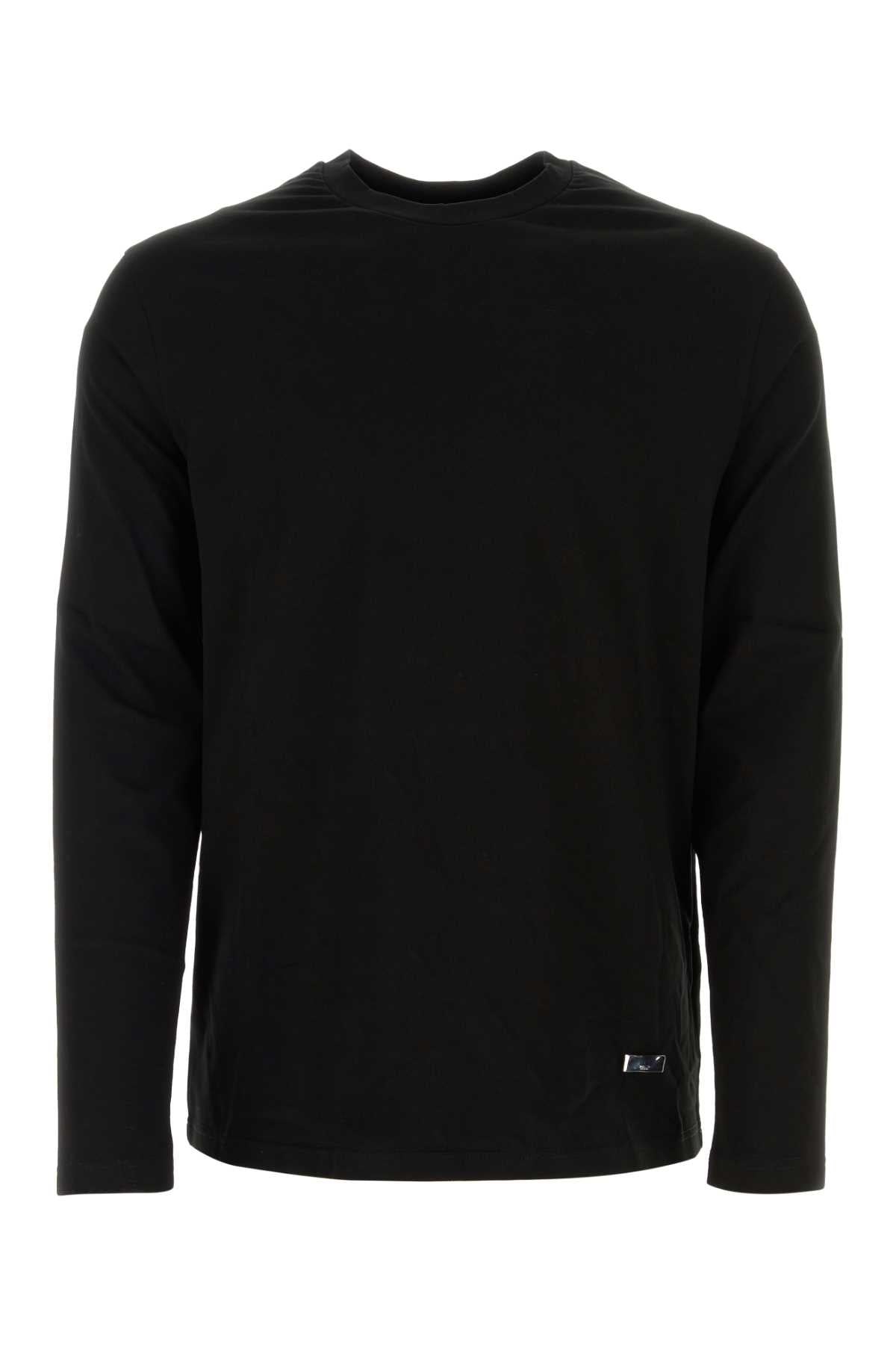 Jil Sander Men Black Cotton T-Shirt DestGlow