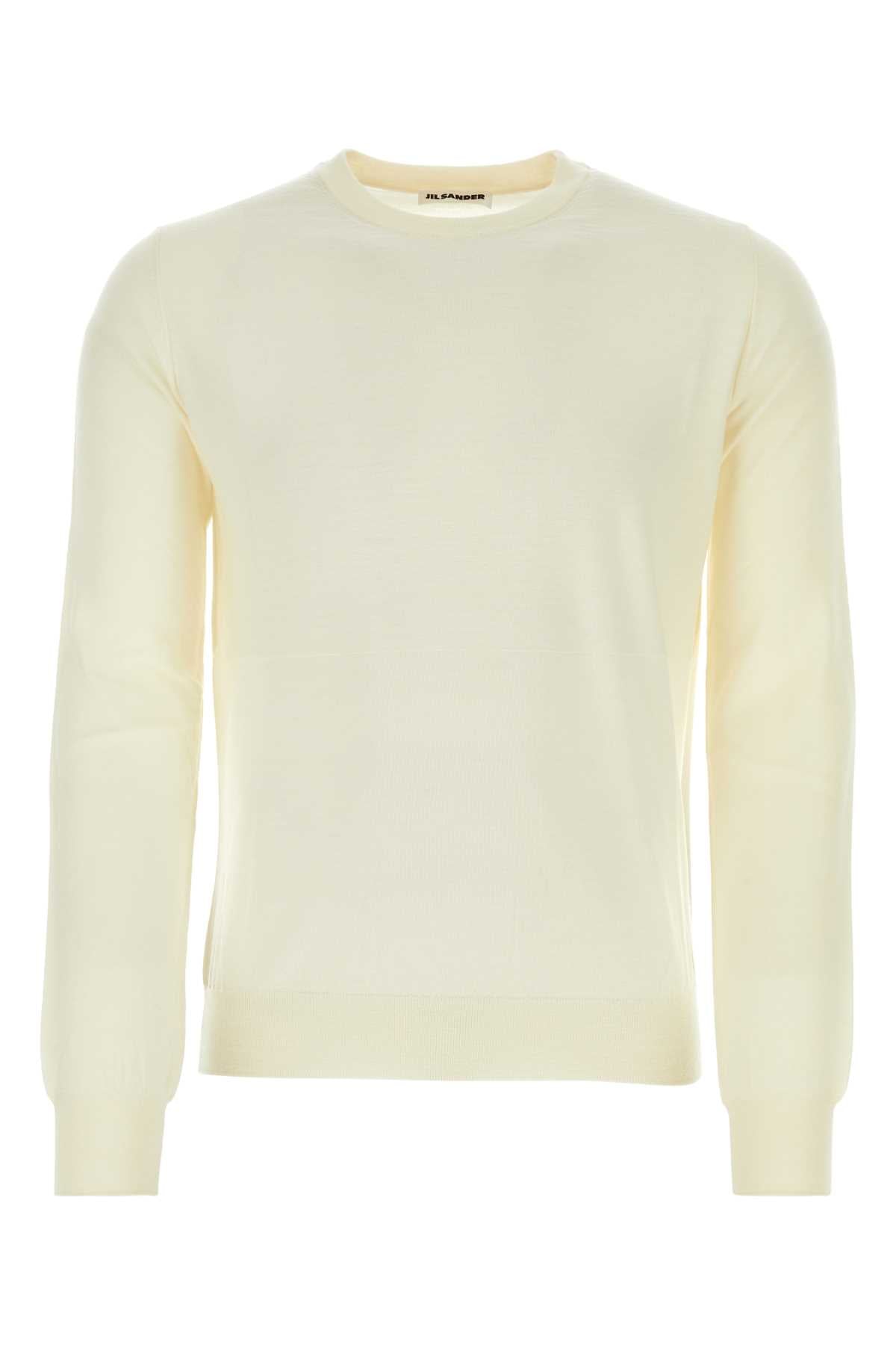 Jil Sander Men Ivory Wool Sweater DestGlow