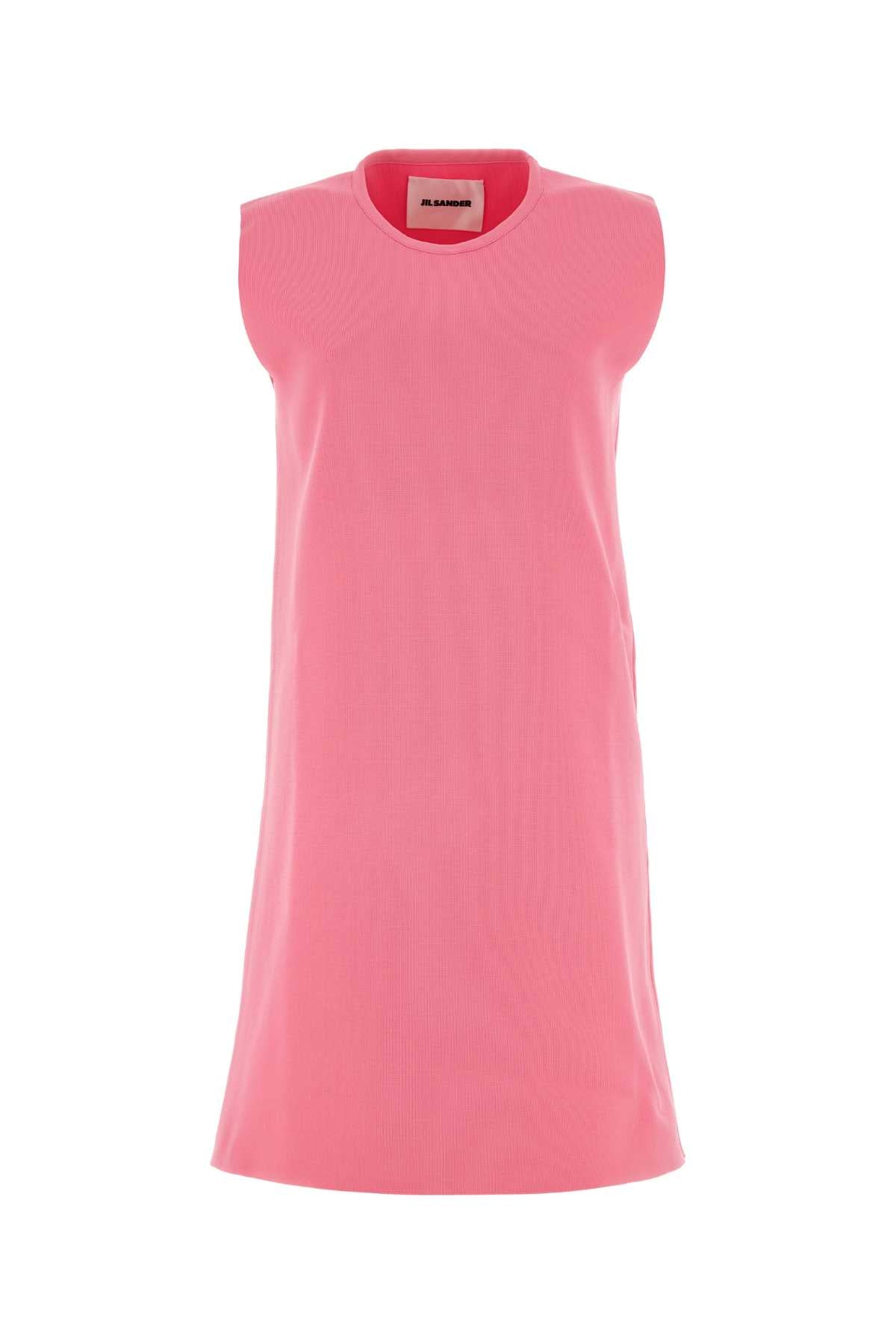 Jil Sander Women Fluo Pink Polyester Mini Dress DestGlow