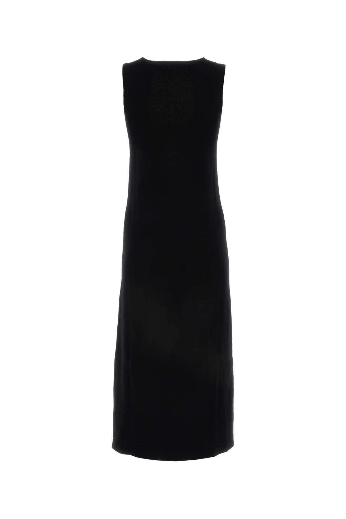 Jil Sander Women Black Stretch Cotton Blend Dress DestGlow