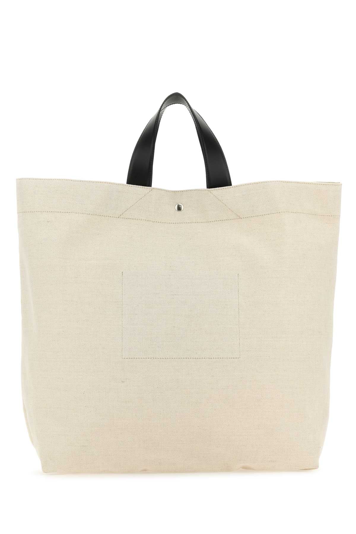 Jil Sander Women Sand Canvas Flat Shopping Bag DestGlow