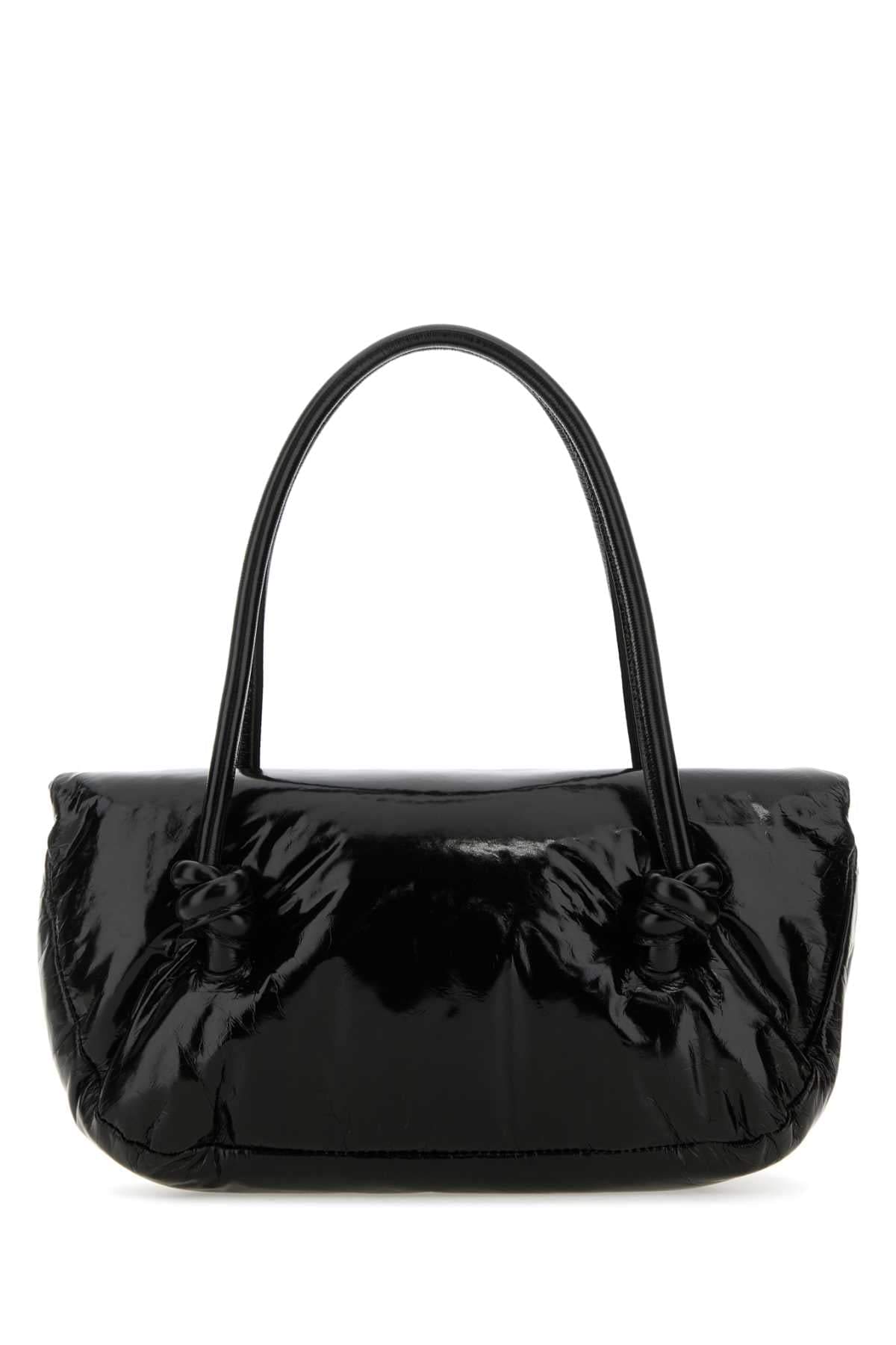 Jil Sander Women Black Leather Small Knot Handle Handbag DestGlow