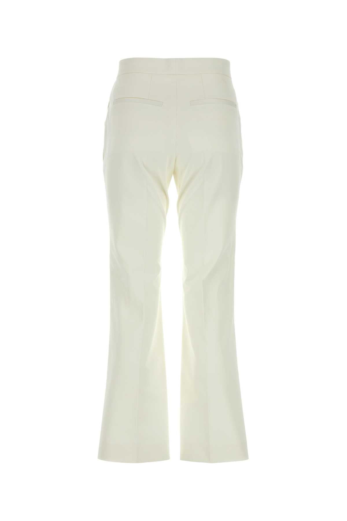 Jil Sander Women White Cotton Pant DestGlow