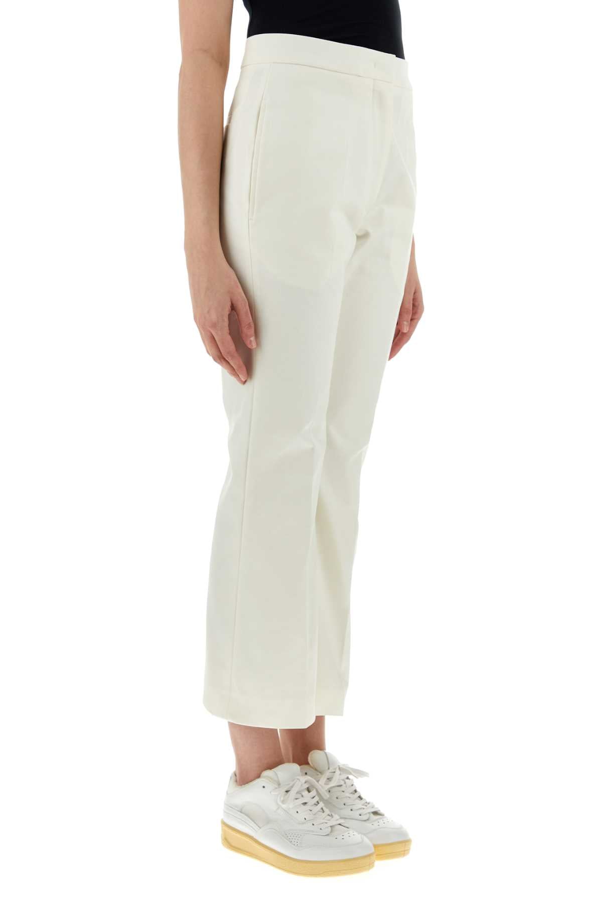 Jil Sander Women White Cotton Pant DestGlow