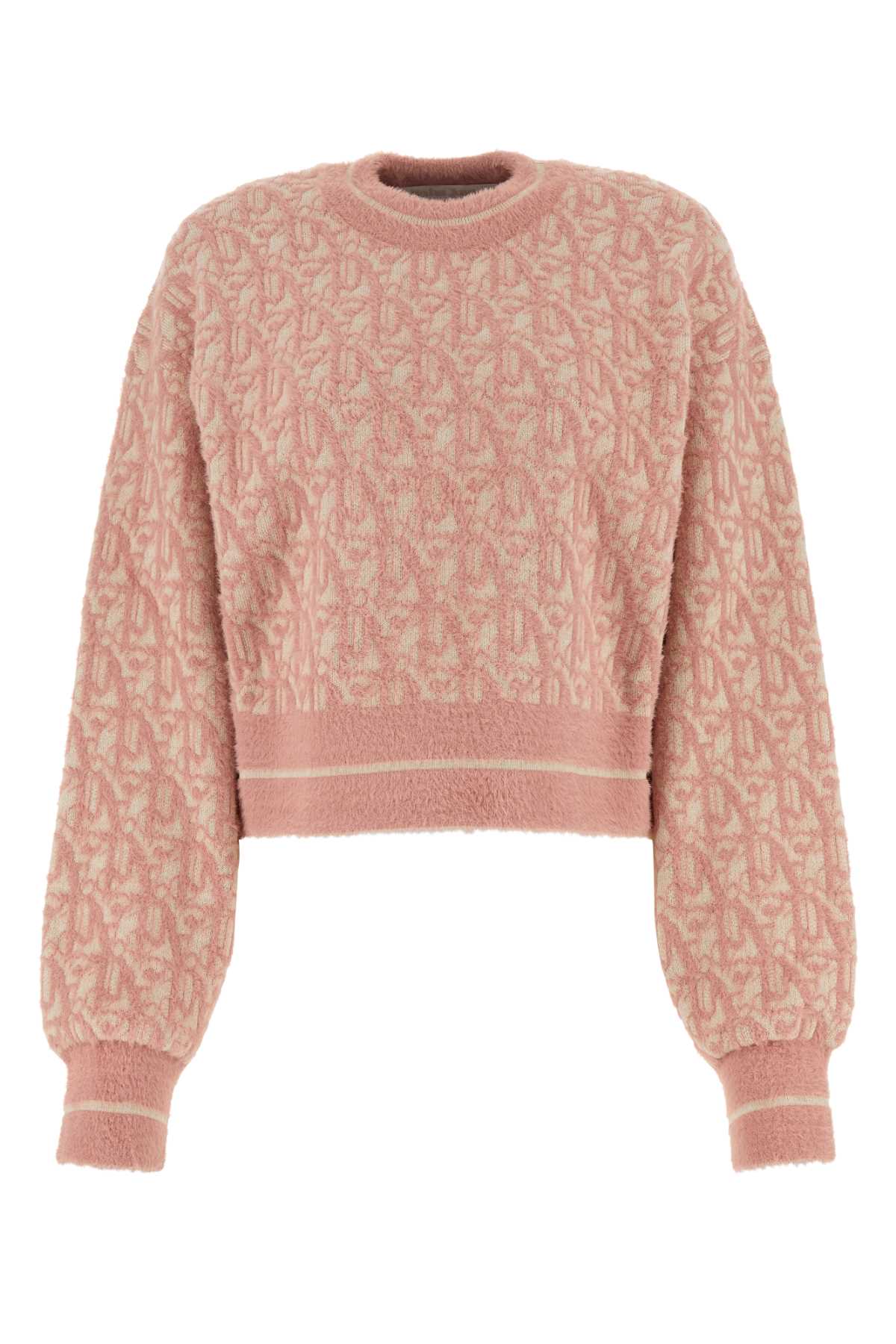Palm Angels Women Embroidered Nylon Blend Sweater