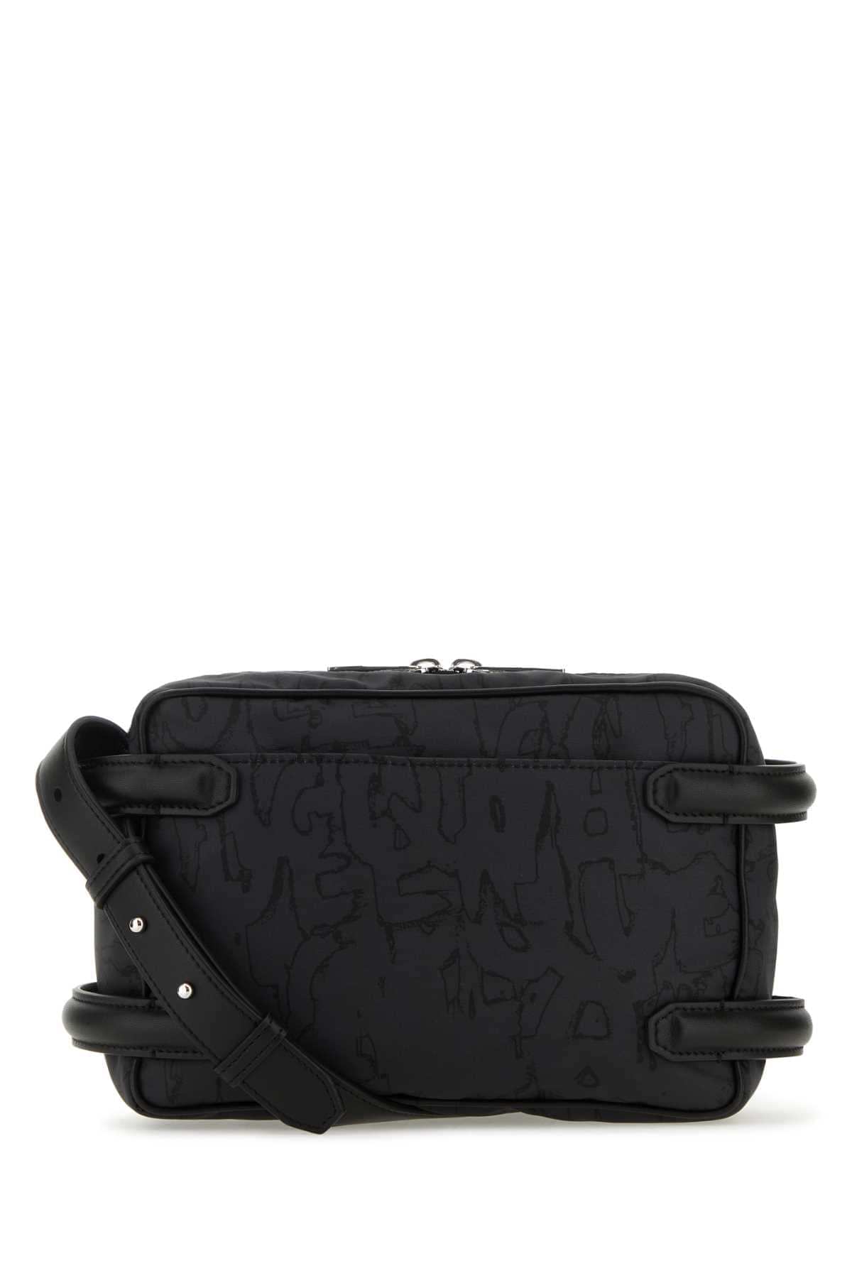 Alexander Mcqueen Men Black Nylon Harness Crossbody Bag DestGlow
