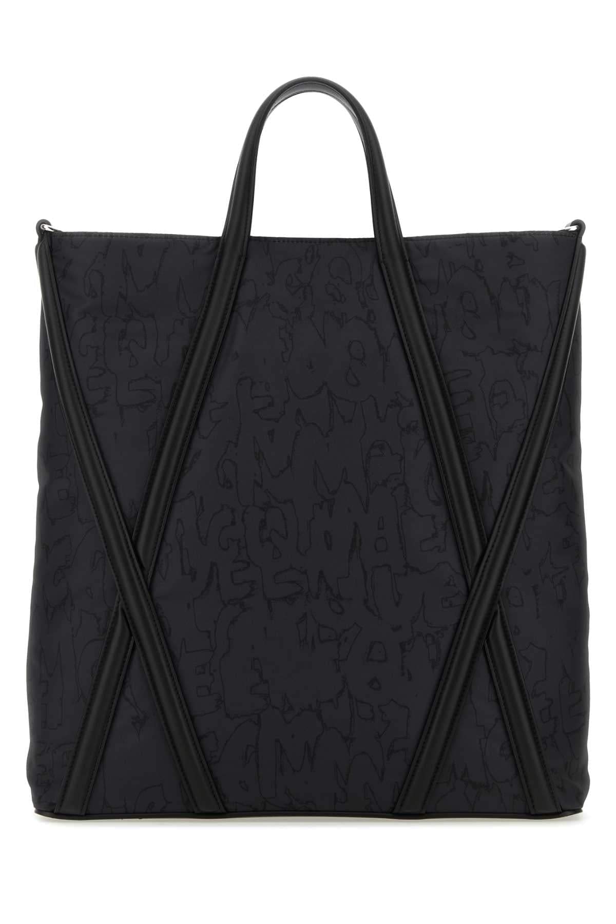 Alexander Mcqueen Men Black Nylon The Harness Shopping Bag DestGlow