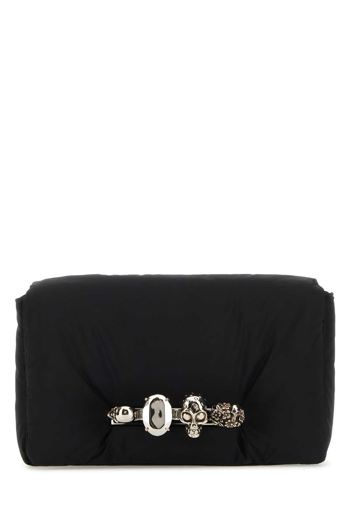 Alexander Mcqueen Men Black Nylon The Puffy Knuckle Belt Bag by Luosophy