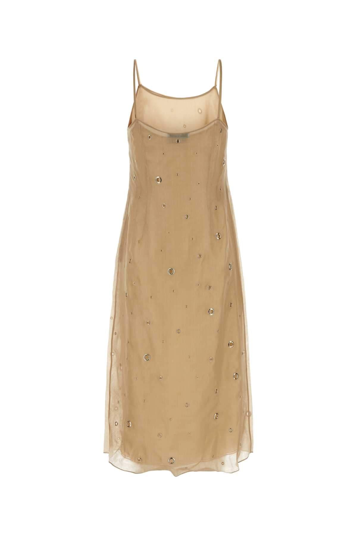 Prada Women Beige Organza Dress DestGlow
