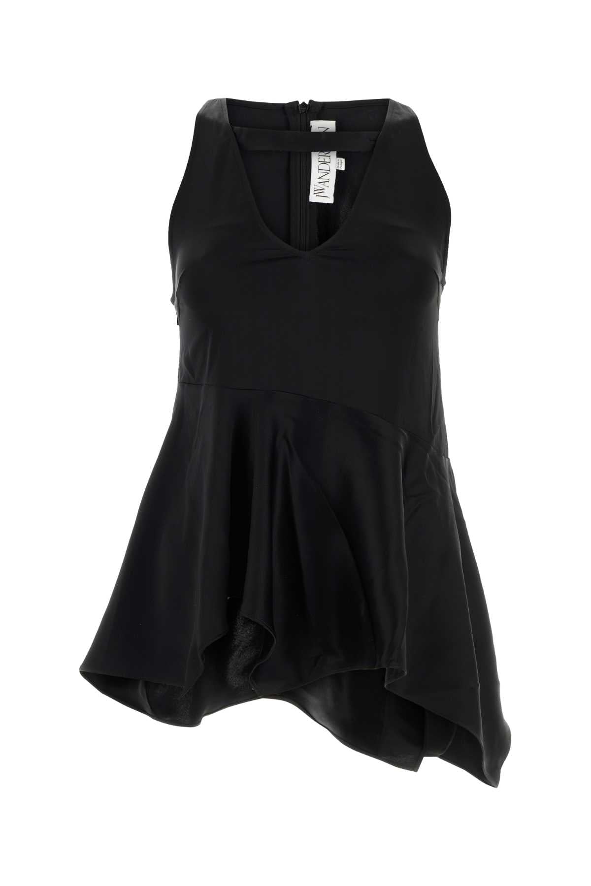 Jw Anderson Women Black Satin Top