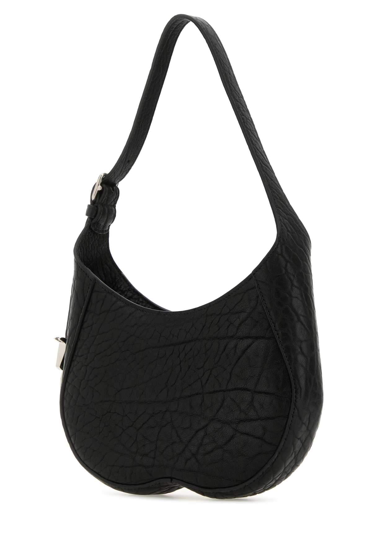 Burberry Women Black Leather Small Chess Shoulder Bag DestGlow