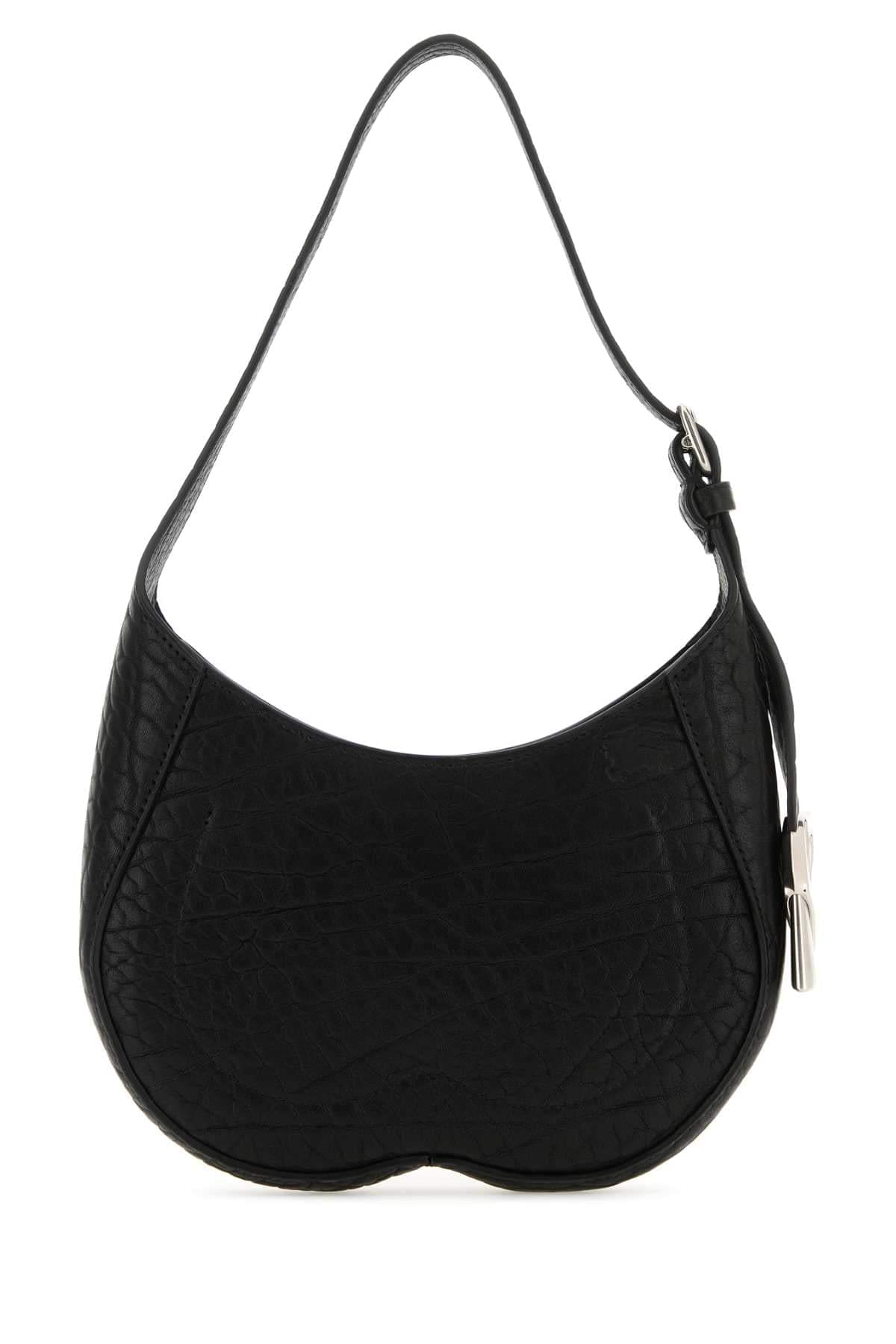 Burberry Women Black Leather Small Chess Shoulder Bag DestGlow