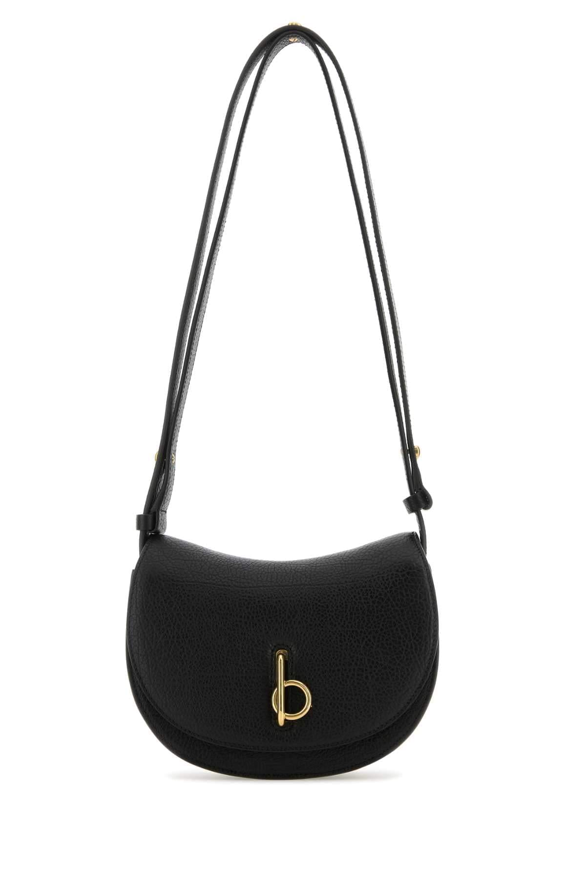 Burberry Women Black Leather Mini Rocking Horse Shoulder Bag DestGlow